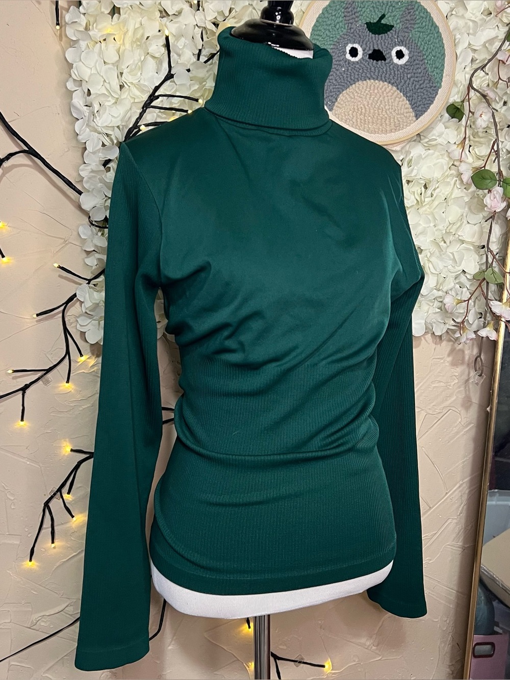✨NWOT✨ Cotton Candy Forest Green Turtleneck Long Sleeve Top